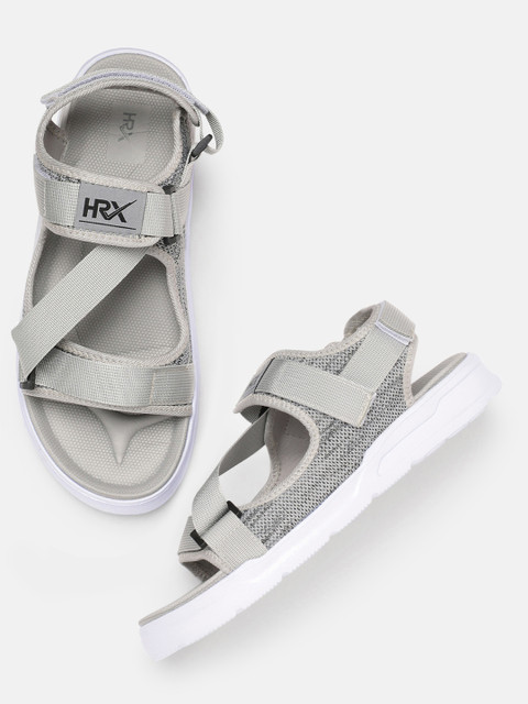 

HRX by Hrithik Roshan Men Grey Solid Hook & Loop Athleisure Sandal