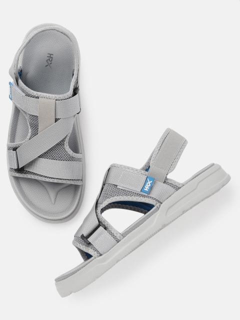 

HRX by Hrithik Roshan Men Grey Hook & Loop Athleisure Sandal