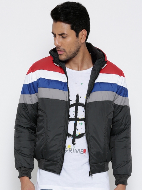 

Locomotive Grey Padded Hooded Jacket