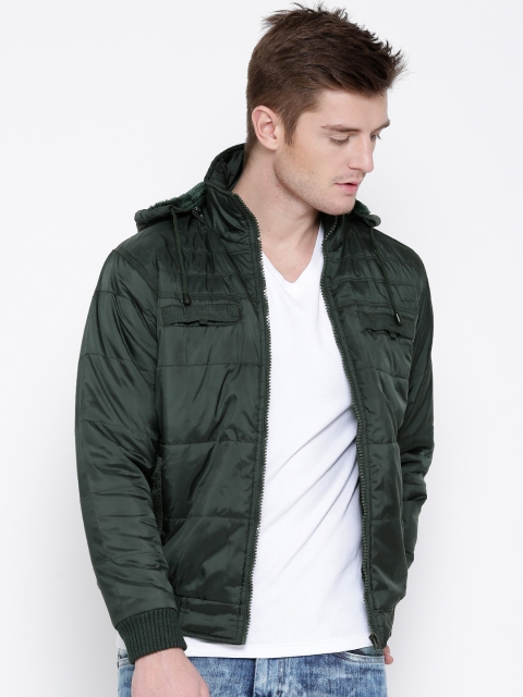 

Locomotive Olive Green Padded Hooded Jacket
