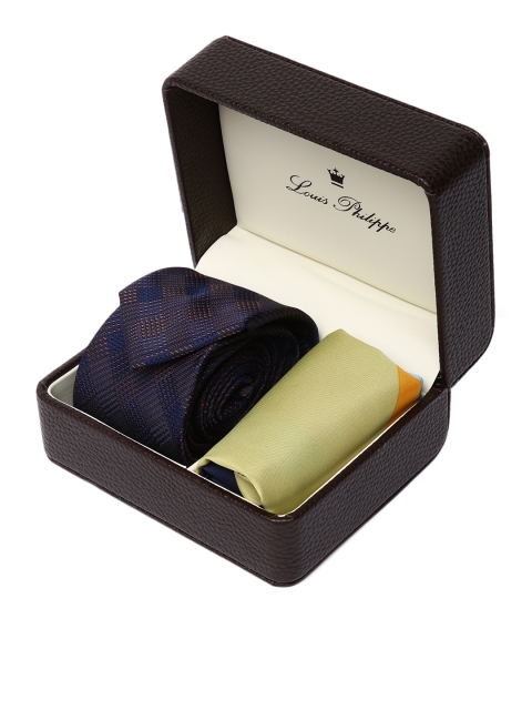 

Louis Philippe Men Navy Blue Accessory Gift Set