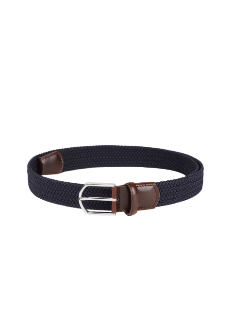 

Louis Philippe Sport Men Navy Blue Textured Belt