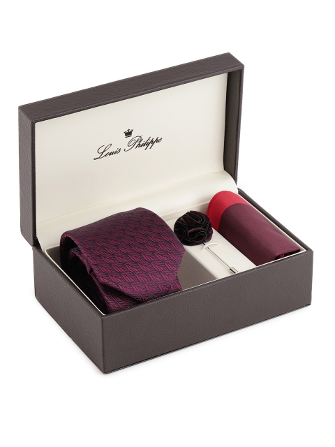 

Louis Philippe Men Accessory Gift Set, Purple