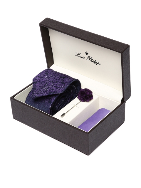 

Louis Philippe Men Purple Accessory Gift Set