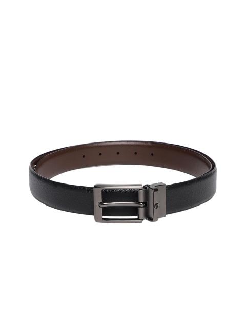 

Louis Philippe Men Black Solid Genuine Leather Belt