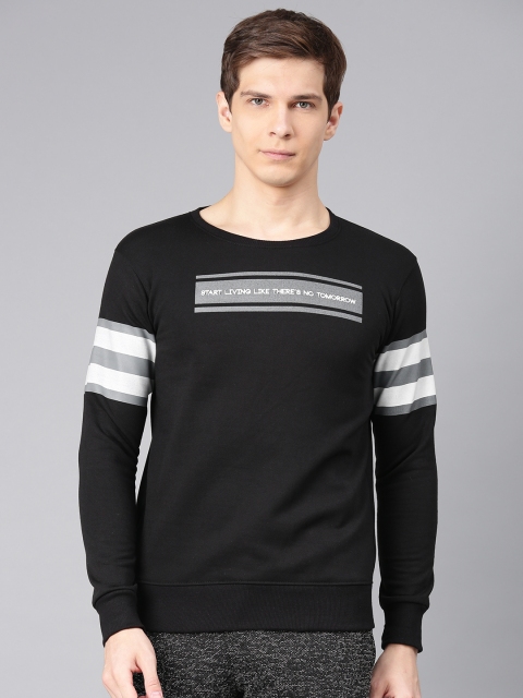 

Maniac Men Black Printed Sweatshirt