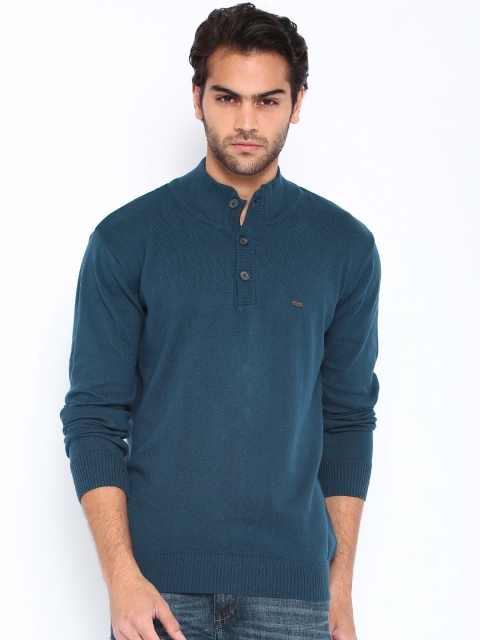 

Locomotive Teal Blue Sweater