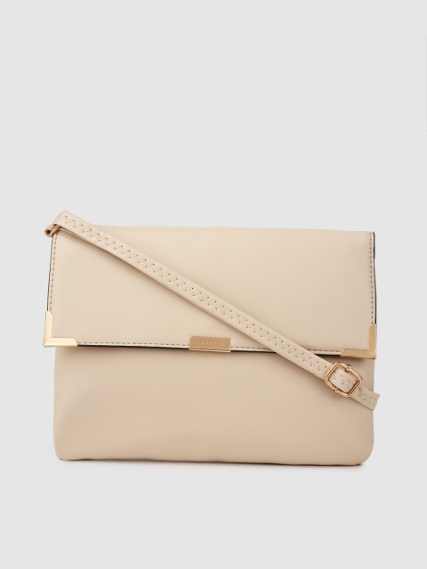 

Caprese Beige Solid Sling Bag