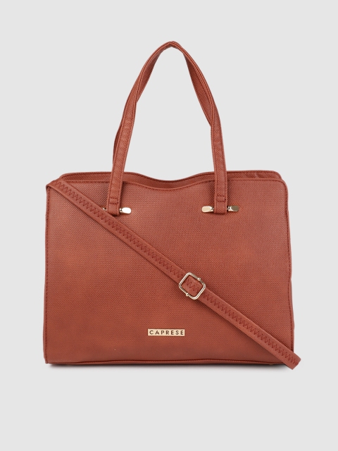 

Caprese Women Brown Solid Handheld Bag