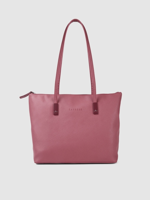 

Caprese Pink Solid Shoulder Bag