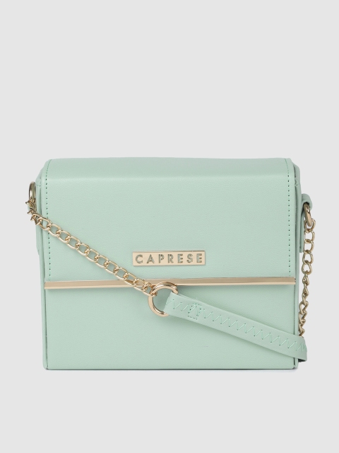 

Caprese Green Solid Sling Bag