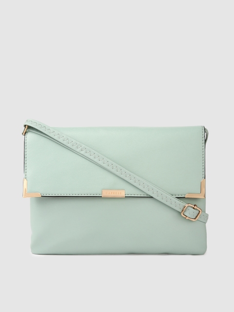 

Caprese Light Green Solid Sling Bag