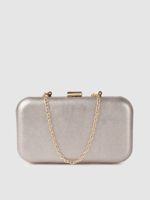 

Caprese Bronze-Toned Solid Box Clutch