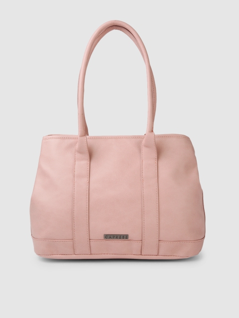 

Caprese Pink Solid Shoulder Bag