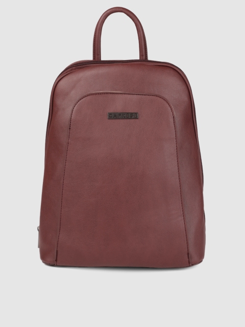 

Caprese Women Maroon Solid Backpack