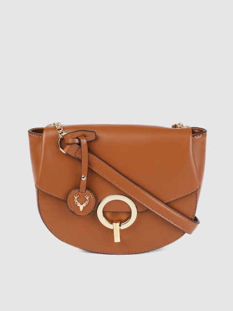 

Allen Solly Brown Solid Sling Bag
