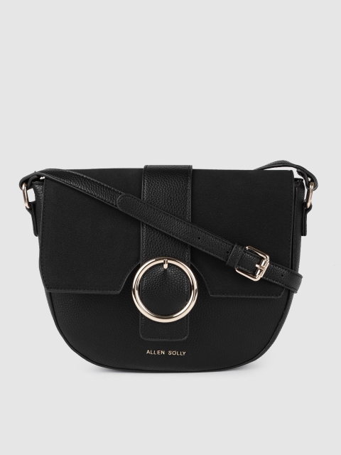 

Allen Solly Black Textured Sling Bag