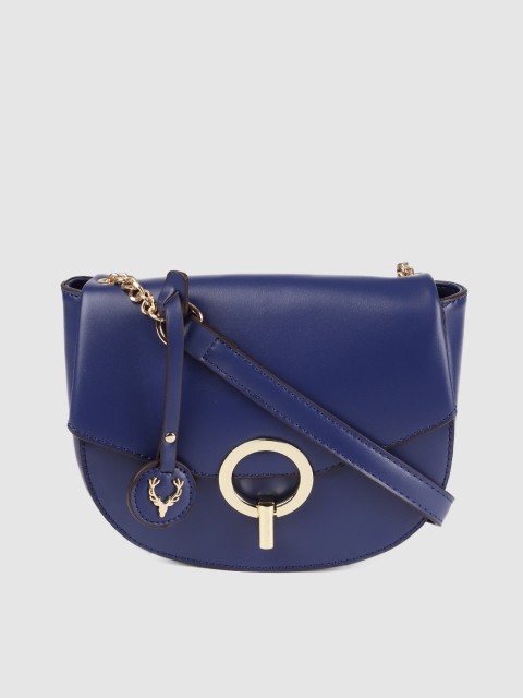 

Allen Solly Blue Solid Sling Bag