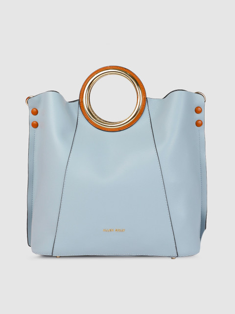 

Allen Solly Blue Solid Handheld Bag