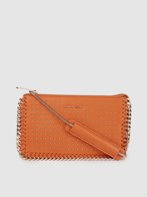 

Allen Solly Orange Embellished Sling Bag