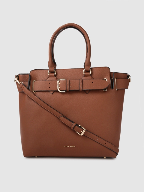 

Allen Solly Brown Solid Handheld Bag
