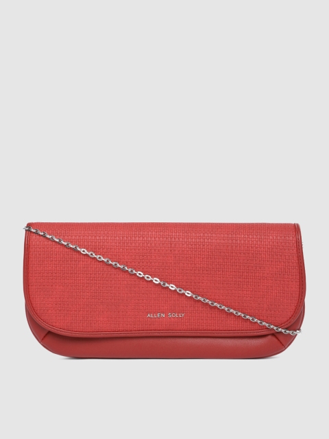 

Allen Solly Red Textured Clutch