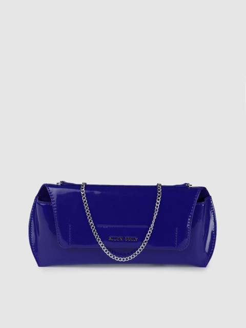 

Allen Solly Blue Solid Envelope Clutch
