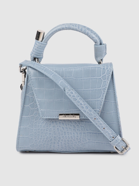 

Allen Solly Blue Textured Satchel