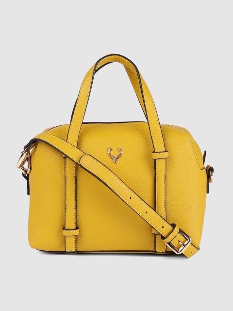 

Allen Solly Women Yellow Solid Handheld Bag