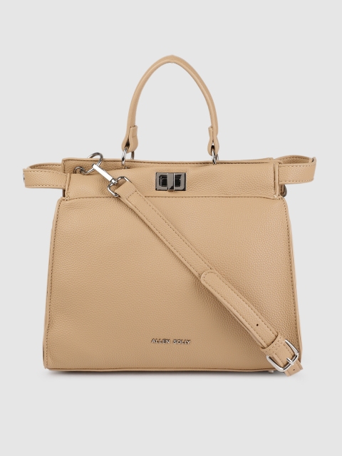 

Allen Solly Beige Solid Handheld Bag