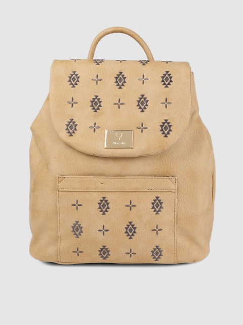

Allen Solly Women Light Brown Self Design Backpack