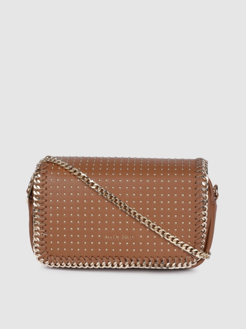 

Allen Solly Brown Embellished Sling Bag