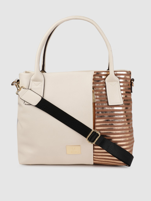 

Allen Solly Beige & Brown Colourblocked Shoulder Bag