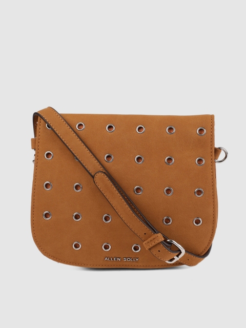 

Allen Solly Brown Embellished Sling Bag