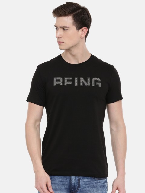 

Being Human Men Black Printed Round Neck T-shirt