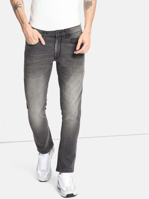 

SINGLE Men Grey Slim Fit Mid-Rise Clean Look Stretchable Jeans