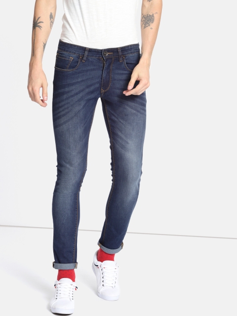 

SINGLE Men Blue Slim Fit Mid-Rise Clean Look Stretchable Jeans