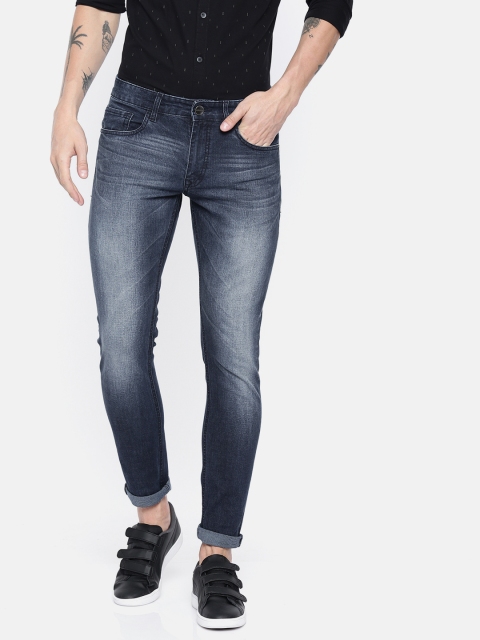 

SINGLE Men Blue Slim Fit Mid-Rise Clean Look Stretchable Jeans