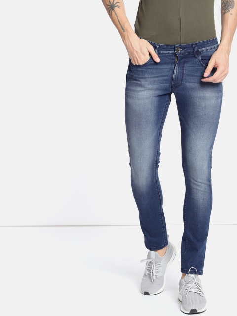 

SINGLE Men Blue Slim Fit Mid-Rise Clean Look Stretchable Jeans