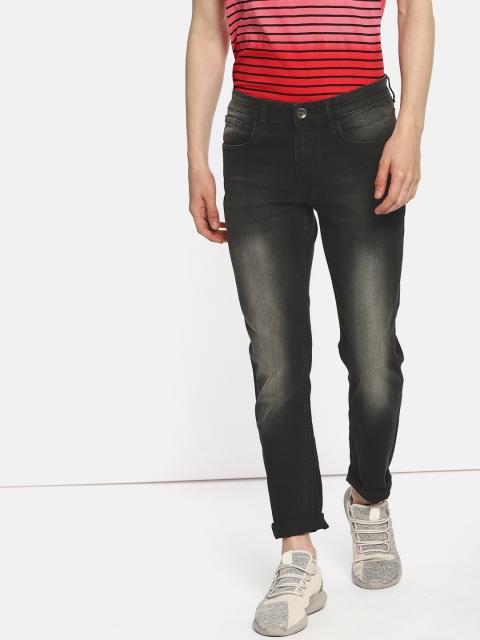 

SINGLE Men Charcoal Grey Slim Fit Mid-Rise Clean Look Stretchable Jeans