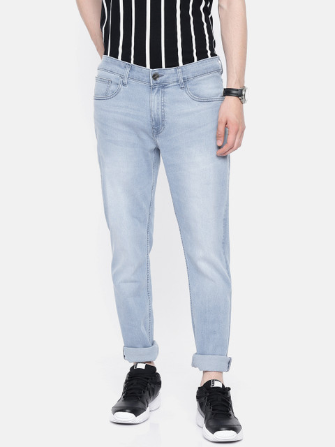 

SINGLE Men Blue Slim Fit Mid-Rise Clean Look Stretchable Jeans