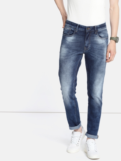 

SINGLE Men Blue Slim Fit Mid-Rise Clean Look Stretchable Jeans
