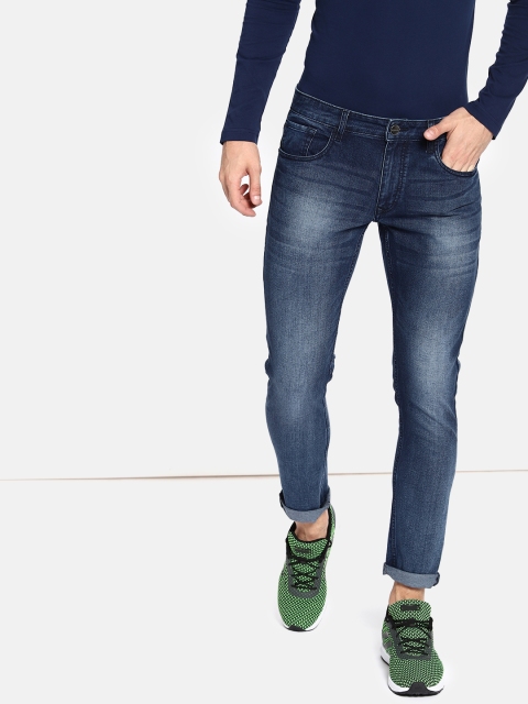 

SINGLE Men Blue Skinny Fit Mid-Rise Clean Look Jeans