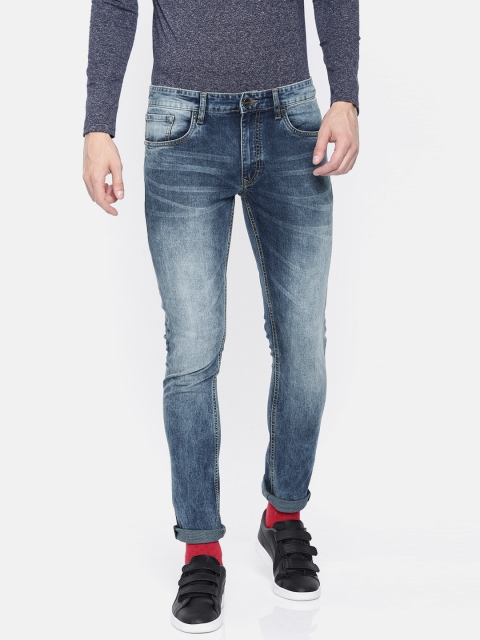 

SINGLE Men Blue Slim Fit Mid-Rise Clean Look Stretchable Jeans