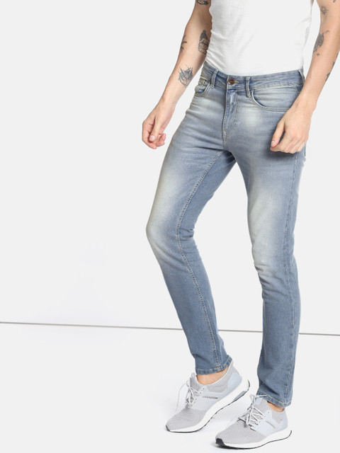 

SINGLE Men Blue Slim Fit Mid-Rise Clean Look Stretchable Jeans