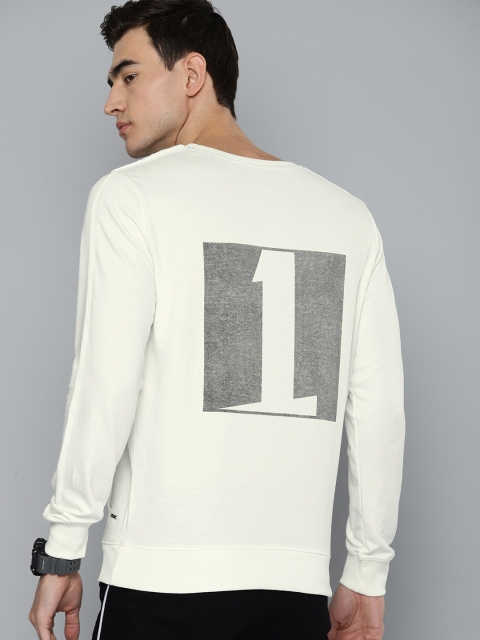 

SINGLE Men Off-White Printed Sweatshirt