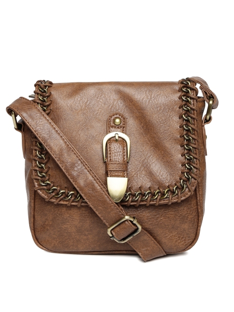 

Lino Perros Brown Textured Sling Bag