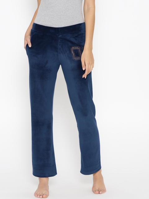 

Sweet Dreams Women Navy Blue Solid Lounge Pants