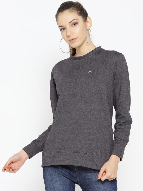 

Sweet Dreams Women Charcoal Grey Solid Sweatshirt