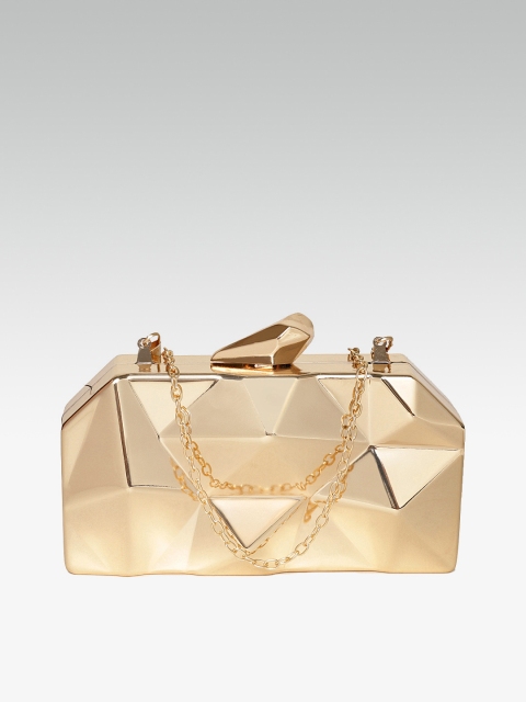 

20Dresses Gold-Toned Solid Box Clutch